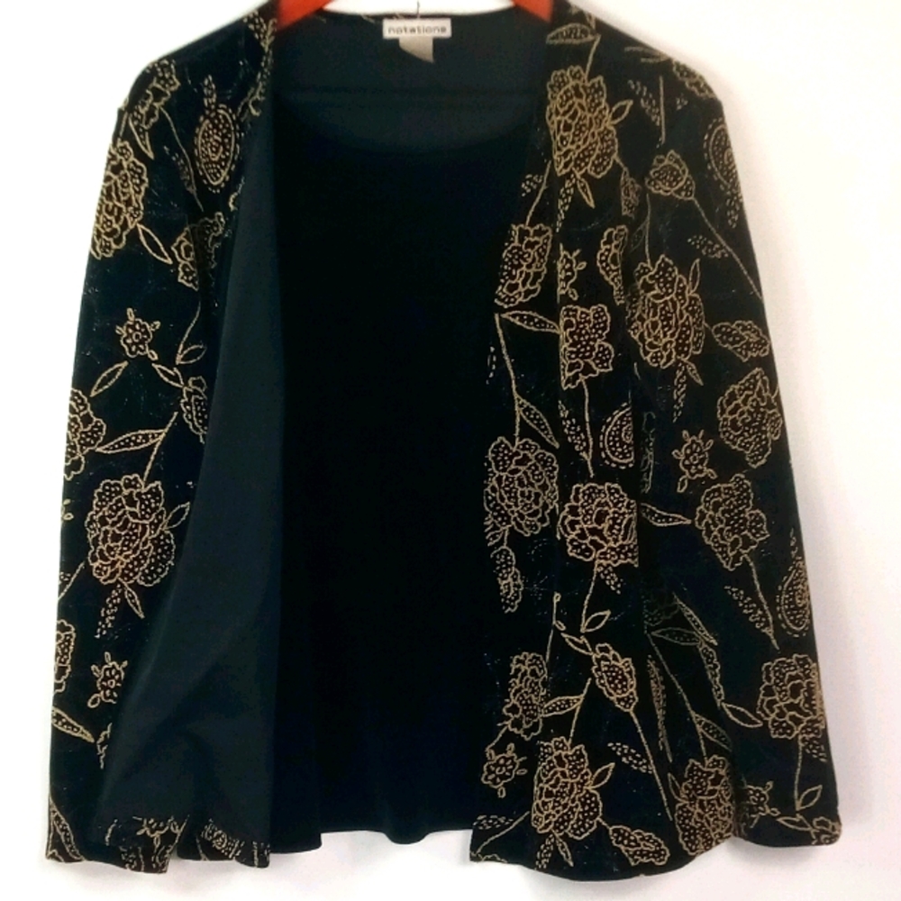 Notations L Fall Winter Lined Formal Blazer Jacke… - image 1